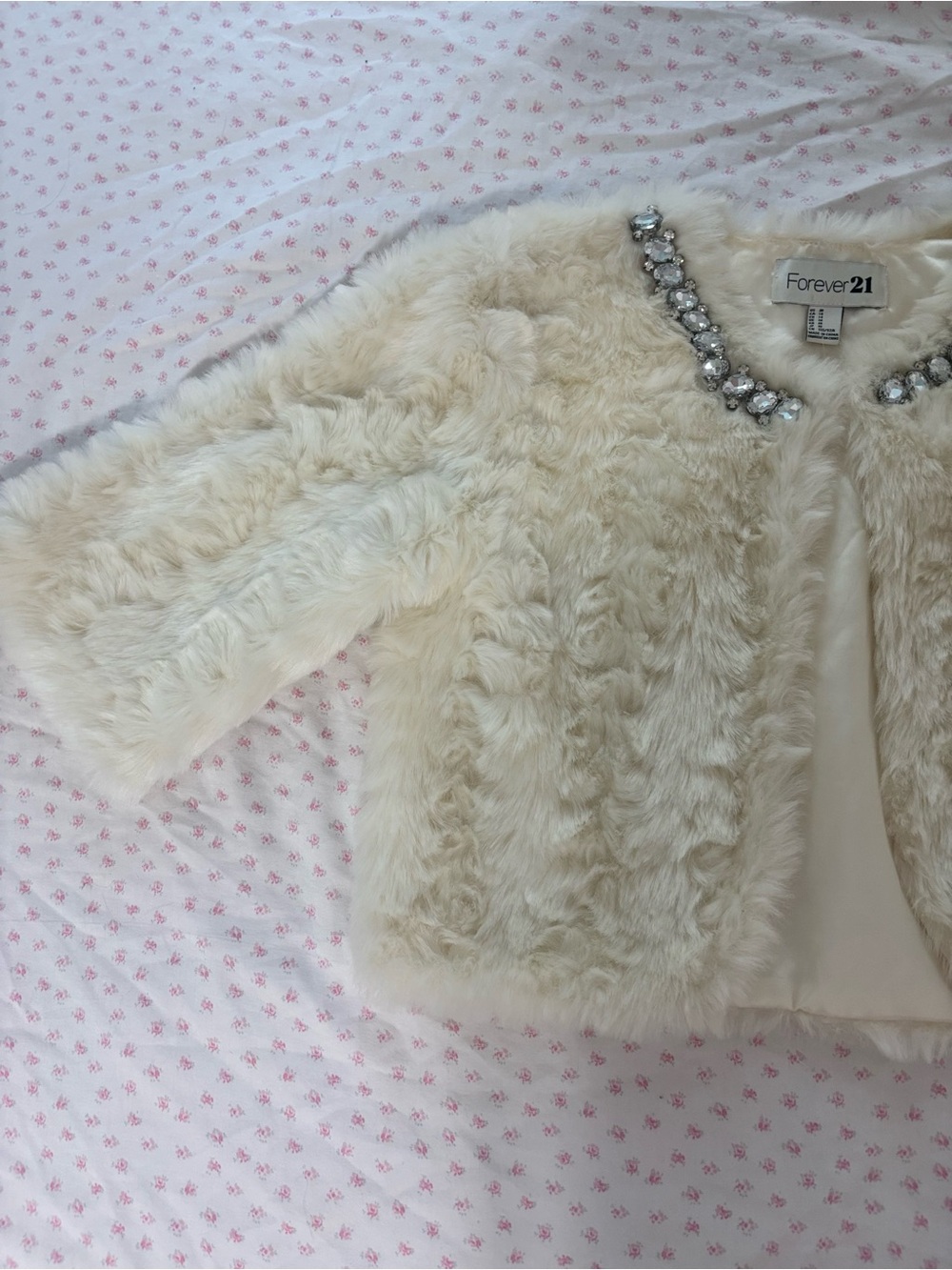 vintage forever 21 faux fur bolero - Picture 2 of 4
